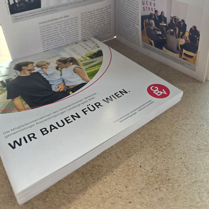 broschüre für wohnbau
