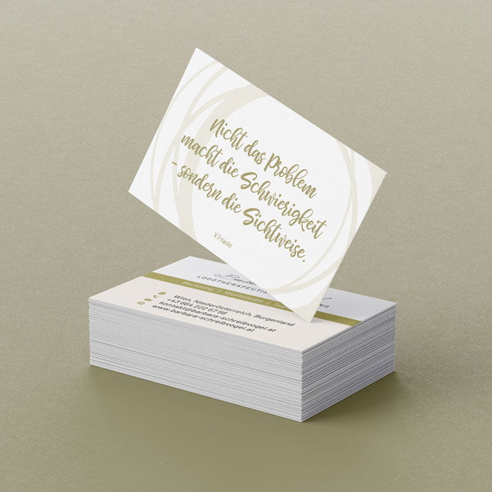 visitenkarte für logopäde