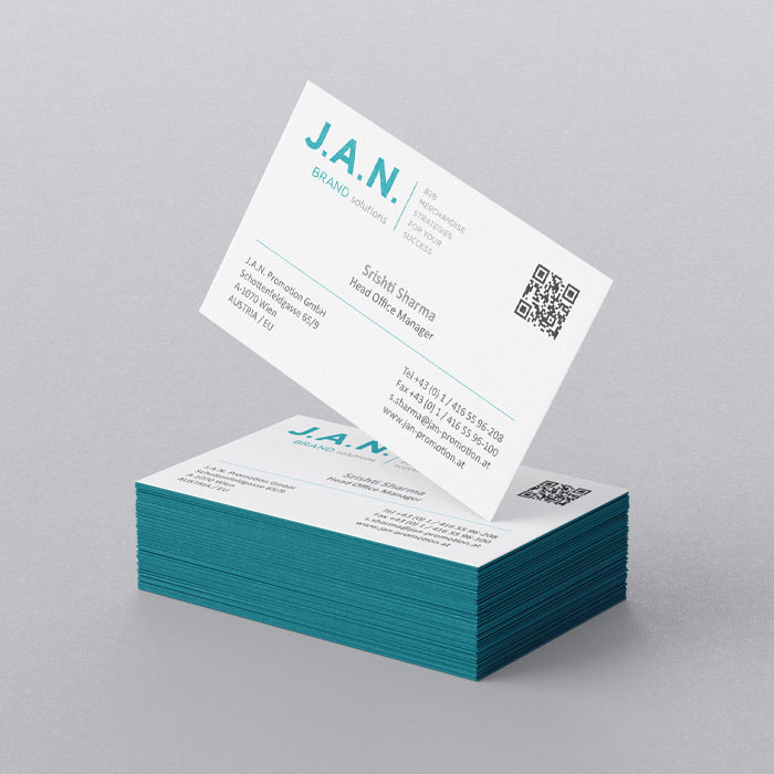 visitenkarte von grafikerin