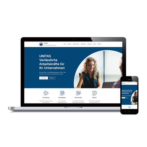 Website für Personalvermittlungsagentur